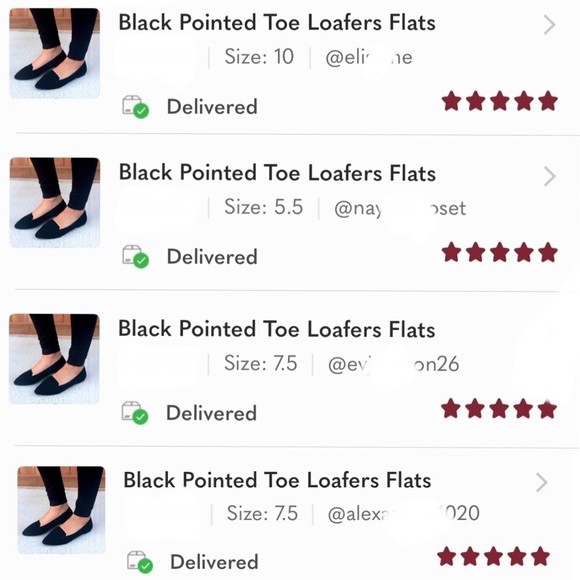 Black Pointed Toe Loafers Flats - Picture 9 of 10